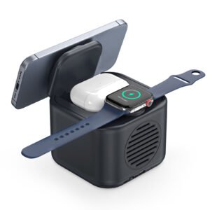 LOTUS SİYAH HOPARLÖR VE WIRELESS SARJ STANDI