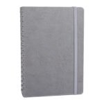 SÖĞÜTÖZÜ GRİ SPİRALLİ TARİHSİZ DEFTER (17X24 CM)