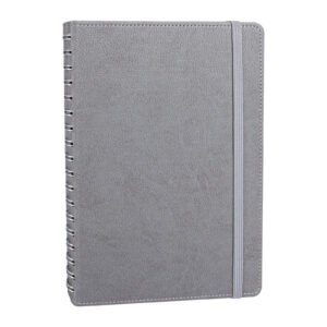 SÖĞÜTÖZÜ GRİ SPİRALLİ TARİHSİZ DEFTER (17X24 CM)