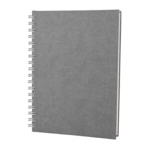 ALTINDAĞ GRİ KARELİ SPİRALLİ TARİHSİZ DEFTER (17X24 CM)