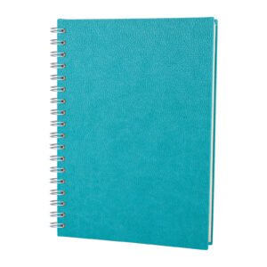 ALTINDAĞ TURKUAZ KARELİ SPİRALLİ TARİHSİZ DEFTER (17X24 CM)