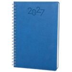 SUBAYEVLERİ LACİVERT SPİRALLİ TARİHLİ HAFTALIK AJANDA (20x28 CM)