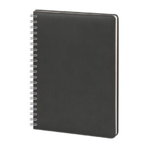 GİMAT SİYAH TARİHLİ SPİRALLİ GÜNLÜK AJANDA (20X28 CM)