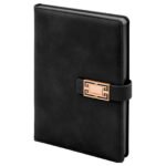 ÖVEÇLER SİYAH TARİHSİZ DEFTER (15X21 CM)