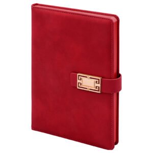 ÖVEÇLER KIRMIZI TARİHSİZ DEFTER (15X21 CM)