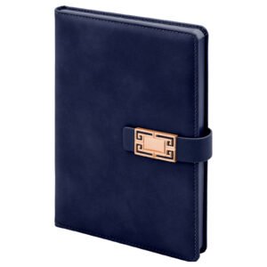 ÖVEÇLER LACİVERT TARİHSİZ DEFTER (15X21 CM)