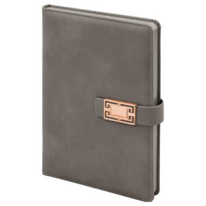 ÖVEÇLER GRİ TARİHSİZ DEFTER (15X21 CM)