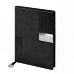 KUĞULU SİYAH TARİHSİZ DEFTER (15X21 CM)