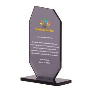 OSKAY SİYAH KRİSTAL PLAKET