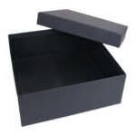 SEDİR SİYAH GEÇME KAPAK KUTU (30X30X10 CM)