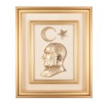ÖNCÜ BEJ ATATÜRK KABARTMALI TABLO